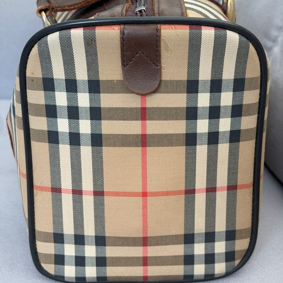 Burberry Novacheck Duffel Bag or large handbag vintage BURBERRYS with COA - Picture 4 of 16